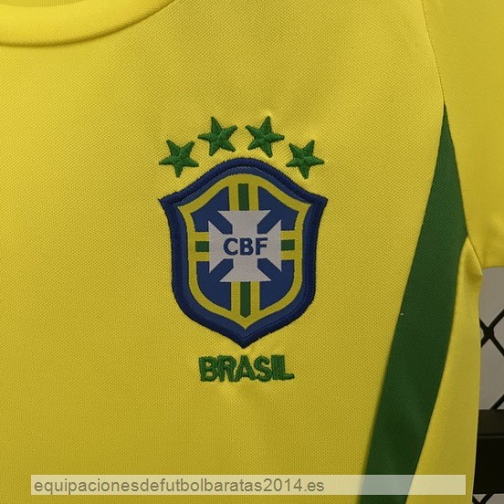 Nuevo 1ª Conjunto De Niños Brasil Retro 2002 Amarillo Baratas